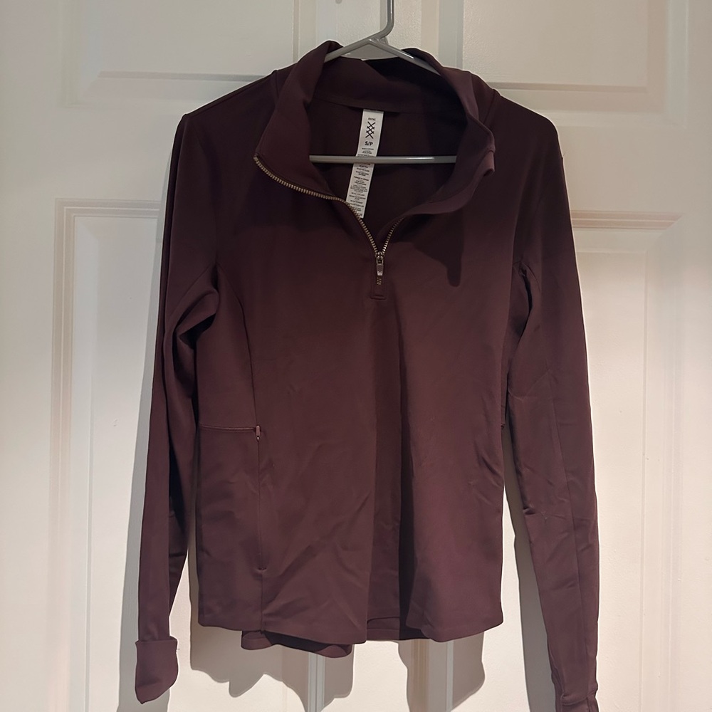 RHONE Women's Dark Berry Quarter-Zip Top